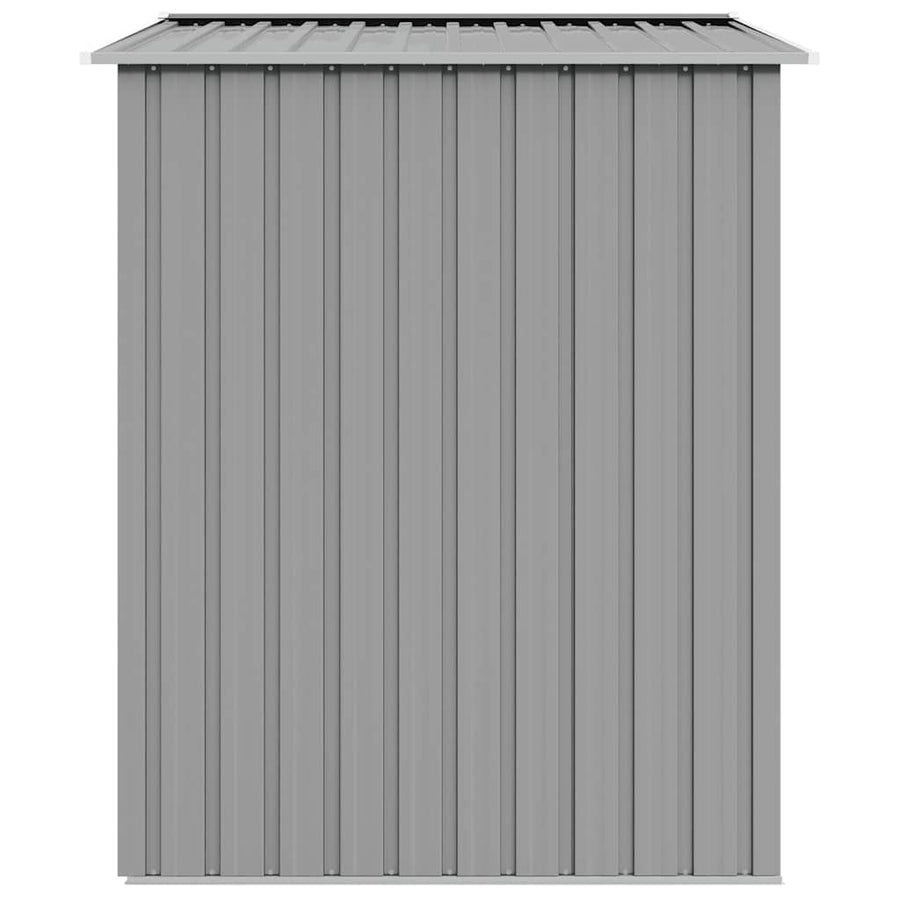 Garden Shed Grey 205x129x183 cm Galvanised Steel