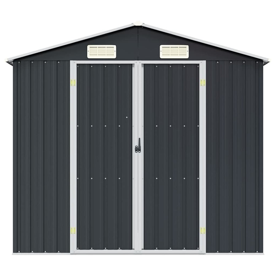 Garden Shed Anthracite 205x129x183 cm Galvanised Steel