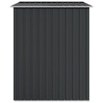 Garden Shed Anthracite 205x129x183 cm Galvanised Steel