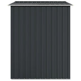 Garden Shed Anthracite 205x129x183 cm Galvanised Steel - 45-Degree Angle