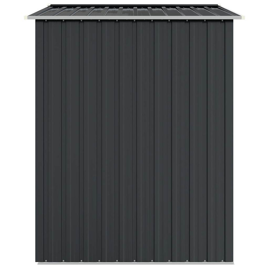 Garden Shed Anthracite 205x129x183 cm Galvanised Steel
