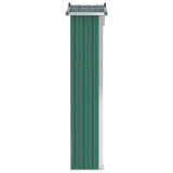 Garden Shed Green 116x45x175 cm Galvanised Steel - 45-Degree Angle