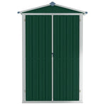 Garden Shed Green 116x45x175 cm Galvanised Steel