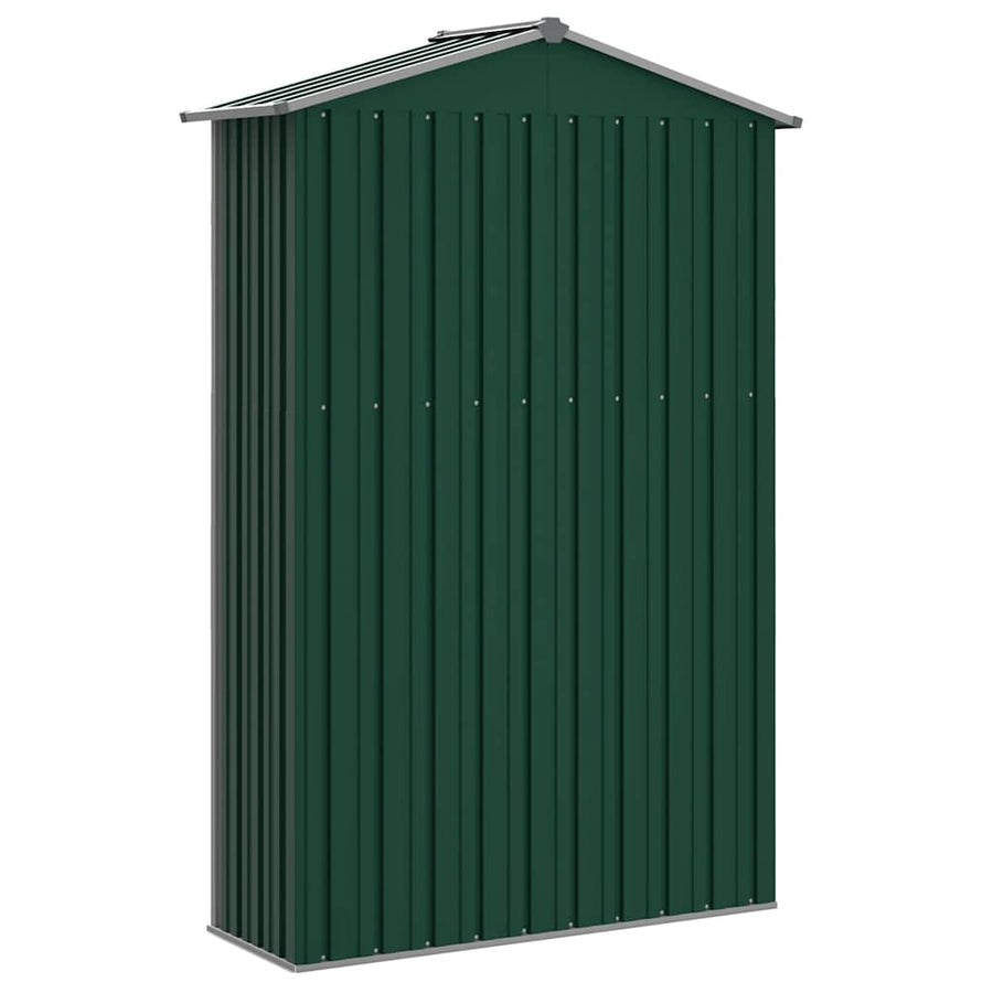 Garden Shed Green 116x45x175 cm Galvanised Steel