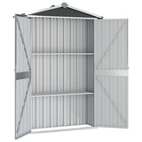 Garden Shed Anthracite 116x45x175 cm Galvanised Steel - Side View