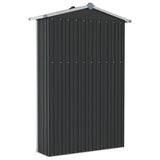 Garden Shed Anthracite 116x45x175 cm Galvanised Steel - Rear View