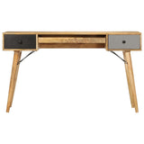 Desk with Drawers 130x50x80 cm Solid Mango Wood