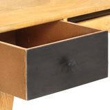 Desk with Drawers 130x50x80 cm Solid Mango Wood