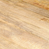 Dining Table 160x80x75 cm Solid Mango Wood - Rear View
