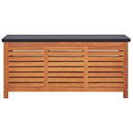 Garden Storage Box 117x50x55 cm Solid Eucalyptus Wood