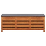Garden Storage Box 150x50x55 cm Solid Eucalyptus Wood