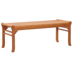 2-Seater Garden Bench 120 cm Solid Eucalyptus Wood