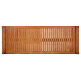 2-Seater Garden Bench 120 cm Solid Eucalyptus Wood - Top-Down View