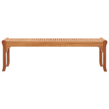 3-Seater Garden Bench 150 cm Solid Eucalyptus Wood