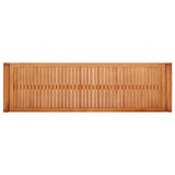 3-Seater Garden Bench 150 cm Solid Eucalyptus Wood - Top-Down View