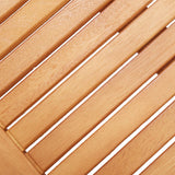 3-Seater Garden Bench 150 cm Solid Eucalyptus Wood - 45-Degree Angle