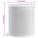Kitchen Built-in Dust Bin Plastic 8 L - Low Angle