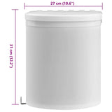 Kitchen Built-in Dust Bin Plastic 12 L - Low Angle