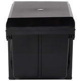Kitchen Cupboard Pull-out Dustbin Soft-Close 36 L - Top-Down View