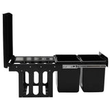 Kitchen Cupboard Pull-out Dustbin Soft-Close 36 L - 45-Degree Angle