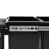Kitchen Cupboard Pull-out Dustbin Soft-Close 36 L - Rear View