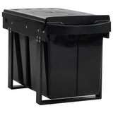 Kitchen Cupboard Pull-out Dustbin Soft-Close 48 L - Front View