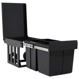 Kitchen Cupboard Pull-out Dustbin Soft-Close 48 L - Top-Down View