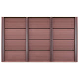 Floor Element for Solar Shower Brown 101x63x5.5 cm WPC - Front View