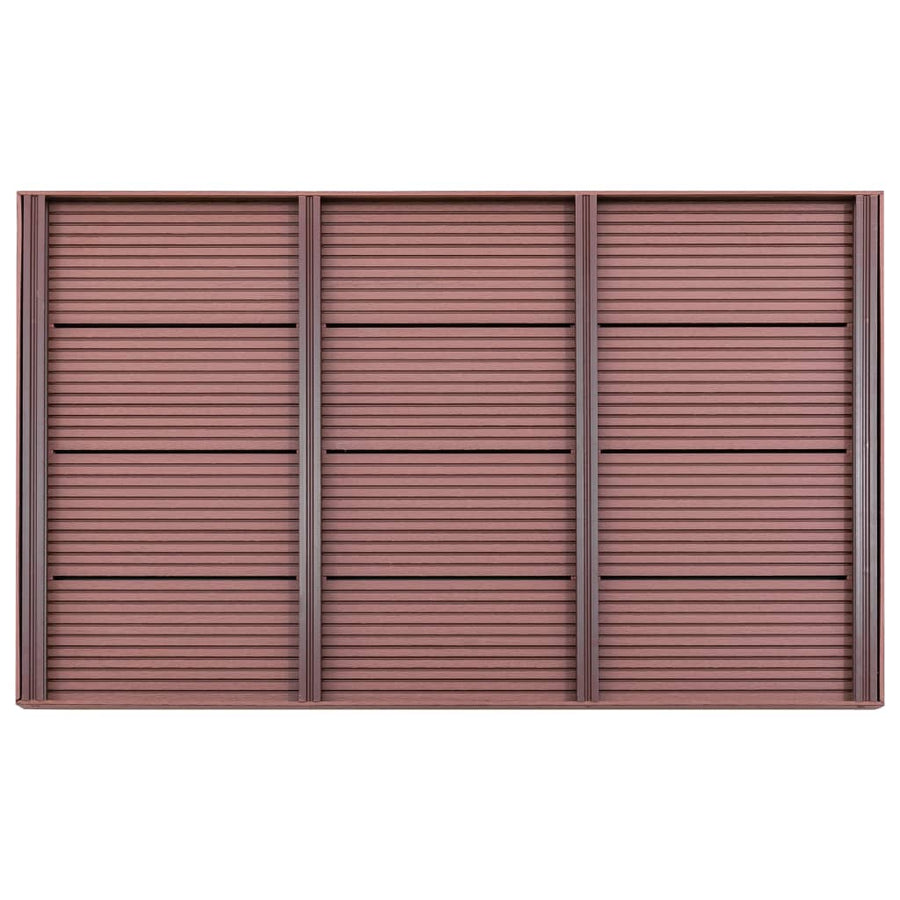 Floor Element for Solar Shower Brown 101x63x5.5 cm WPC