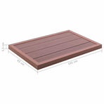 Floor Element for Solar Shower Brown 101x63x5.5 cm WPC