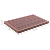 Floor Element for Solar Shower Brown 101x63x5.5 cm WPC - 45-Degree Angle