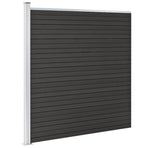 Garden Fence WPC 175x186 cm Grey