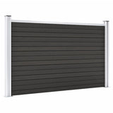 Garden Fence WPC 180x105 cm Grey - Side View