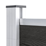 Garden Fence WPC 180x105 cm Grey