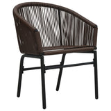 Garden Chairs 2 pcs Brown PE Rattan
