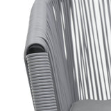 Garden Chairs 2 pcs Anthracite PE Rattan - Low Angle