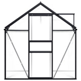 Greenhouse Anthracite Aluminium 3.61 m² - Top-Down View