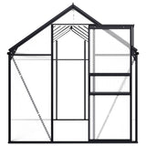 Greenhouse Anthracite Aluminium 7.03 m² - Side View