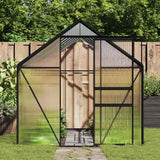 Greenhouse Anthracite Aluminium 8.17 m² - Front View