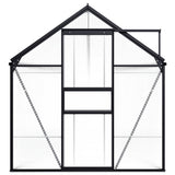 Greenhouse Anthracite Aluminium 8.17 m² - Top-Down View
