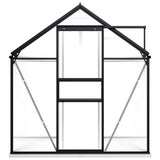 Greenhouse with Base Frame Anthracite Aluminium 3.61 m²