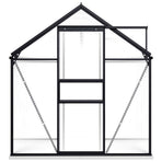Greenhouse with Base Frame Anthracite Aluminium 3,61 m²