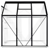 Greenhouse with Base Frame Anthracite Aluminium 3.61 m² - 45-Degree Angle