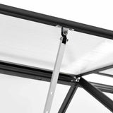 Greenhouse with Base Frame Anthracite Aluminium 3.61 m²