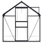 Greenhouse with Base Frame Anthracite Aluminium 4,75 m²