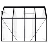 Greenhouse with Base Frame Anthracite Aluminium 4.75 m² - 45-Degree Angle