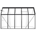 Greenhouse with Base Frame Anthracite Aluminium 5,89 m²