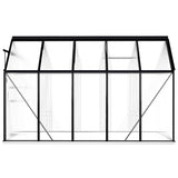 Greenhouse with Base Frame Anthracite Aluminium 5.89 m² - 45-Degree Angle