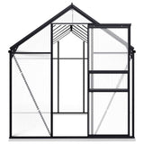 Greenhouse with Base Frame Anthracite Aluminium 8.17 m² - Top-Down View
