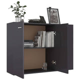 Sideboard Grey 105x30x75 cm Engineered Wood - Top-Down View